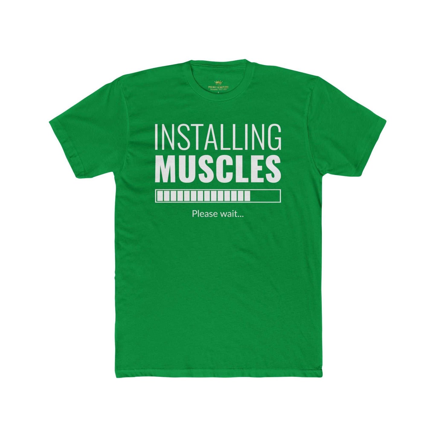 Installing Muscles Unisex Cotton Crew Tee - Perfect for Fitness Enthusiasts