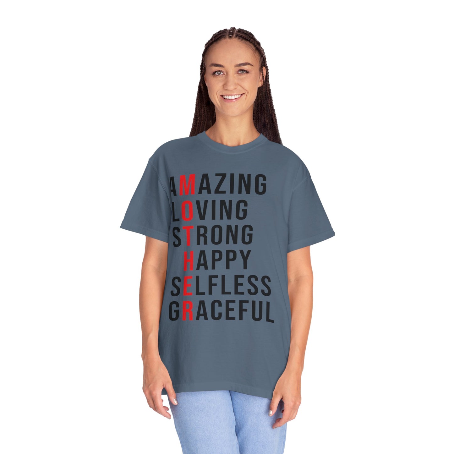 Kleidungsstückgefärbtes Unisex-T-Shirt 