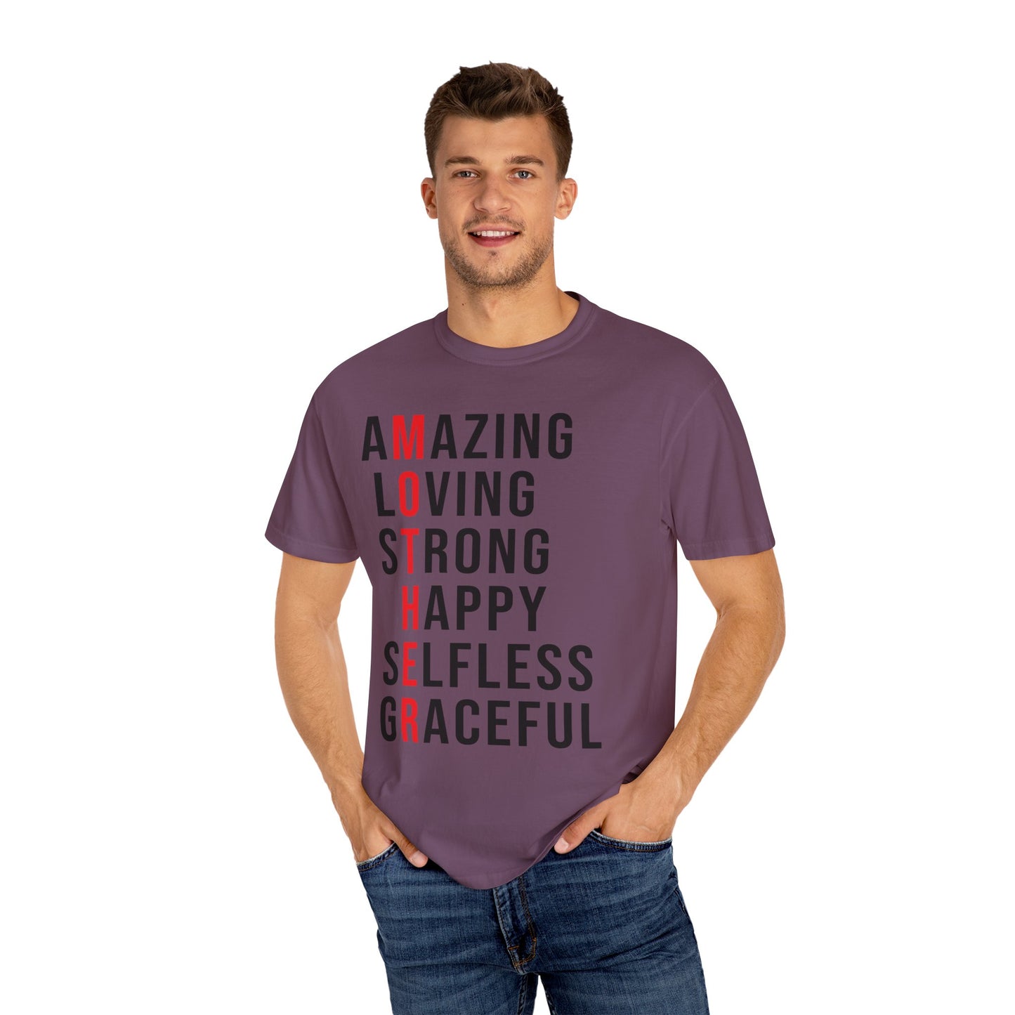 Kleidungsstückgefärbtes Unisex-T-Shirt 