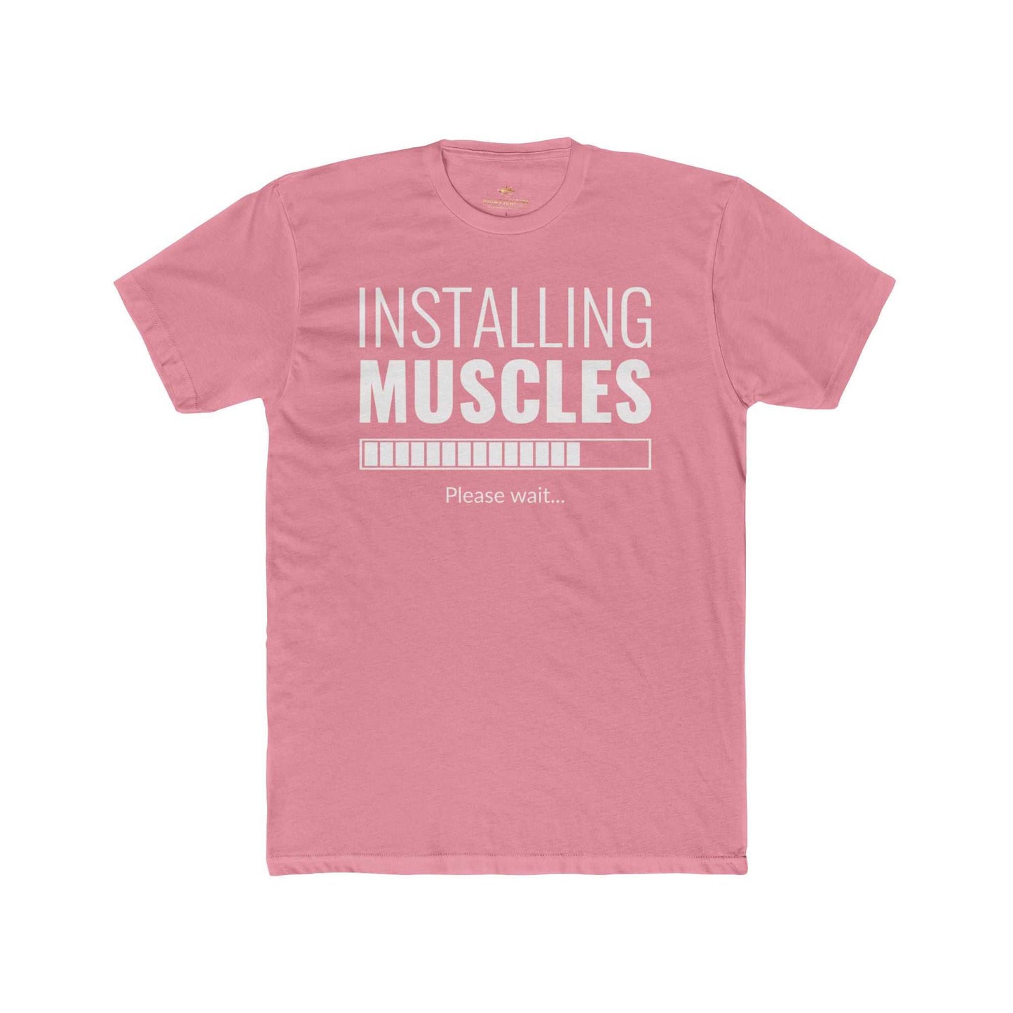 Installing Muscles Unisex Cotton Crew Tee - Perfect for Fitness Enthusiasts