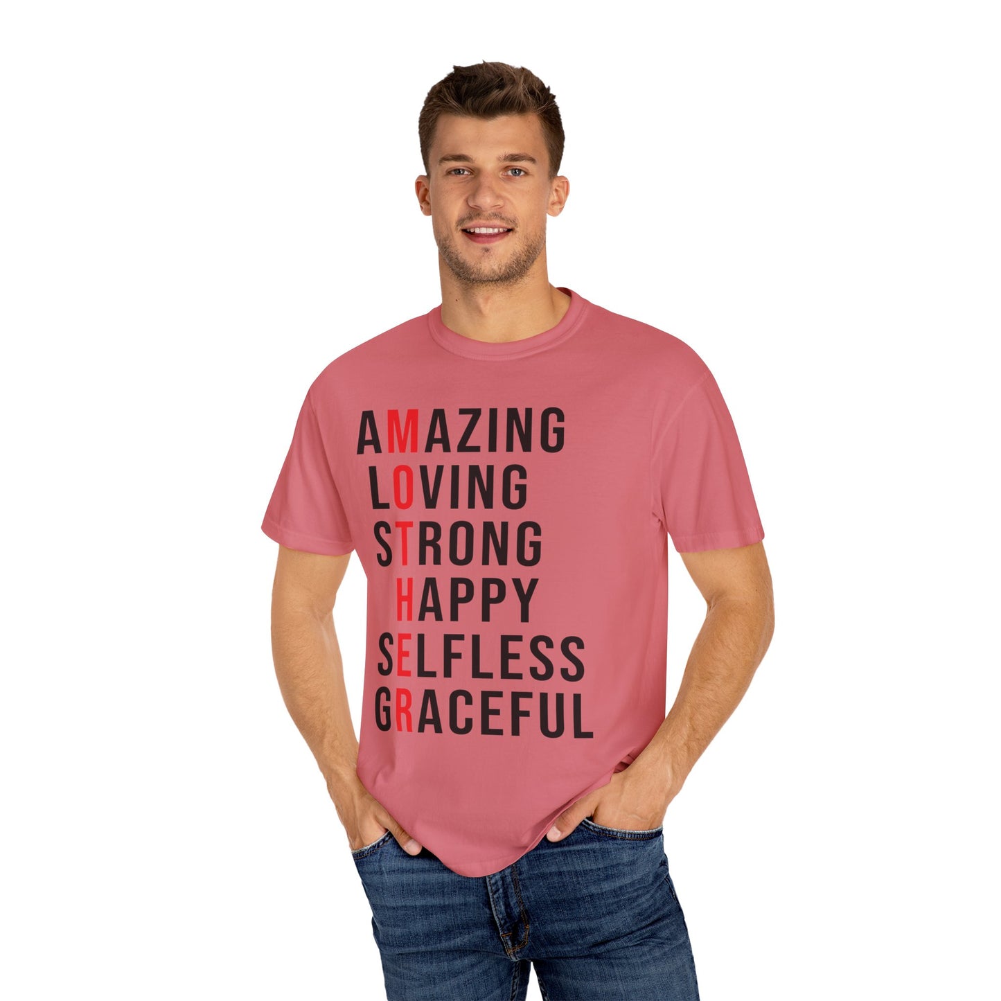 Kleidungsstückgefärbtes Unisex-T-Shirt 