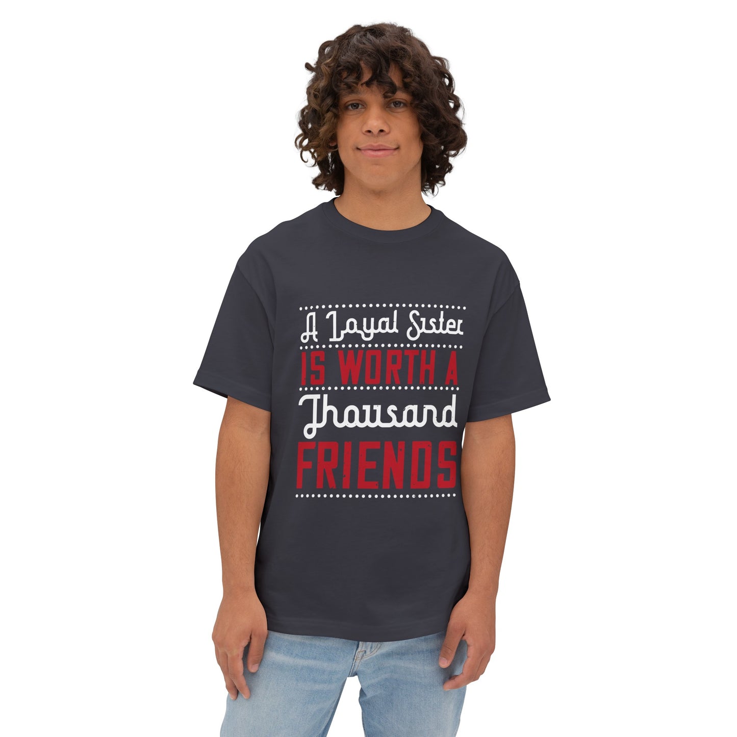 Übergroßes, kastiges Unisex-T-Shirt 