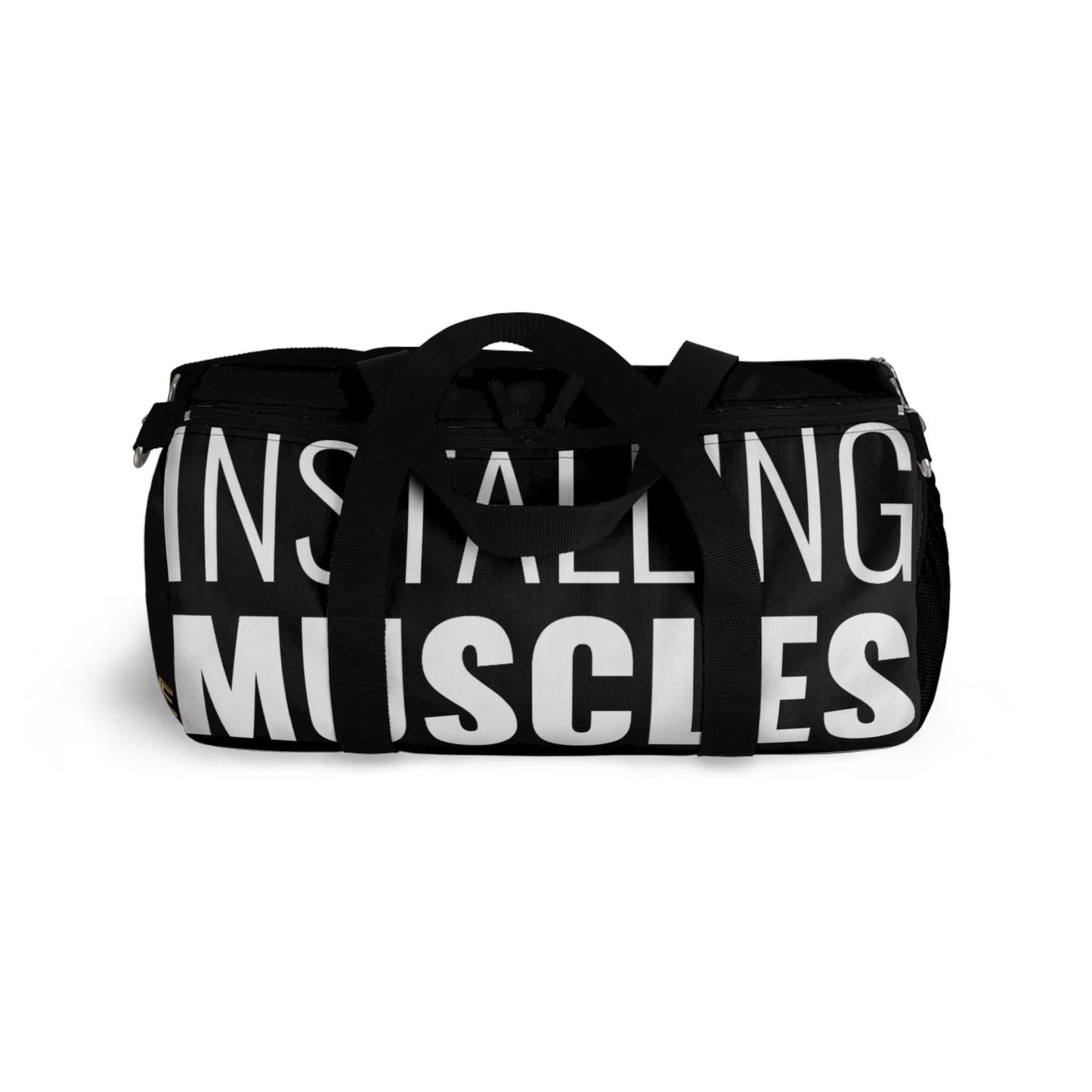 Motivational Duffel Bag - 'Installing Muscles' Gym Bag for Fitness Enthusiasts