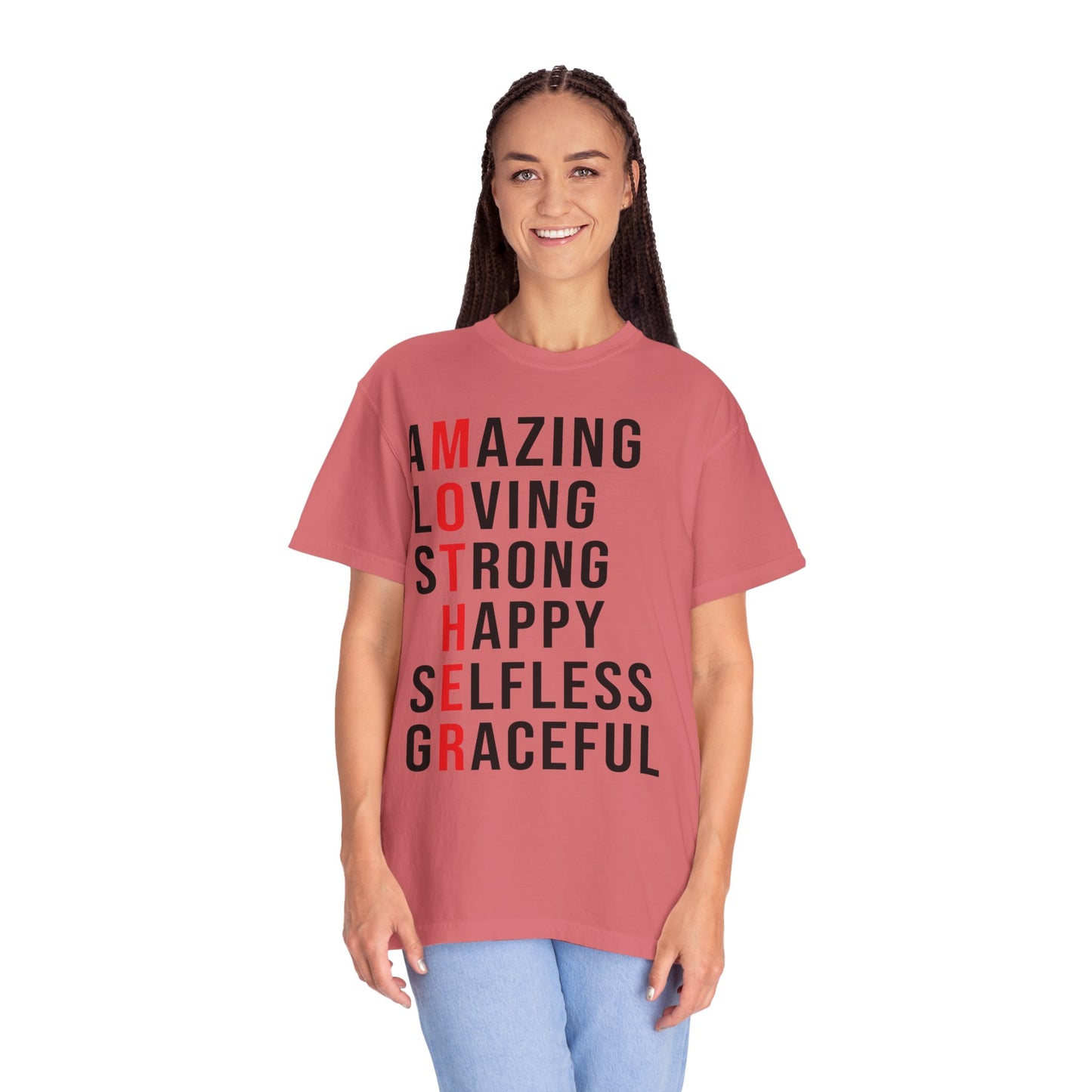 Kleidungsstückgefärbtes Unisex-T-Shirt 