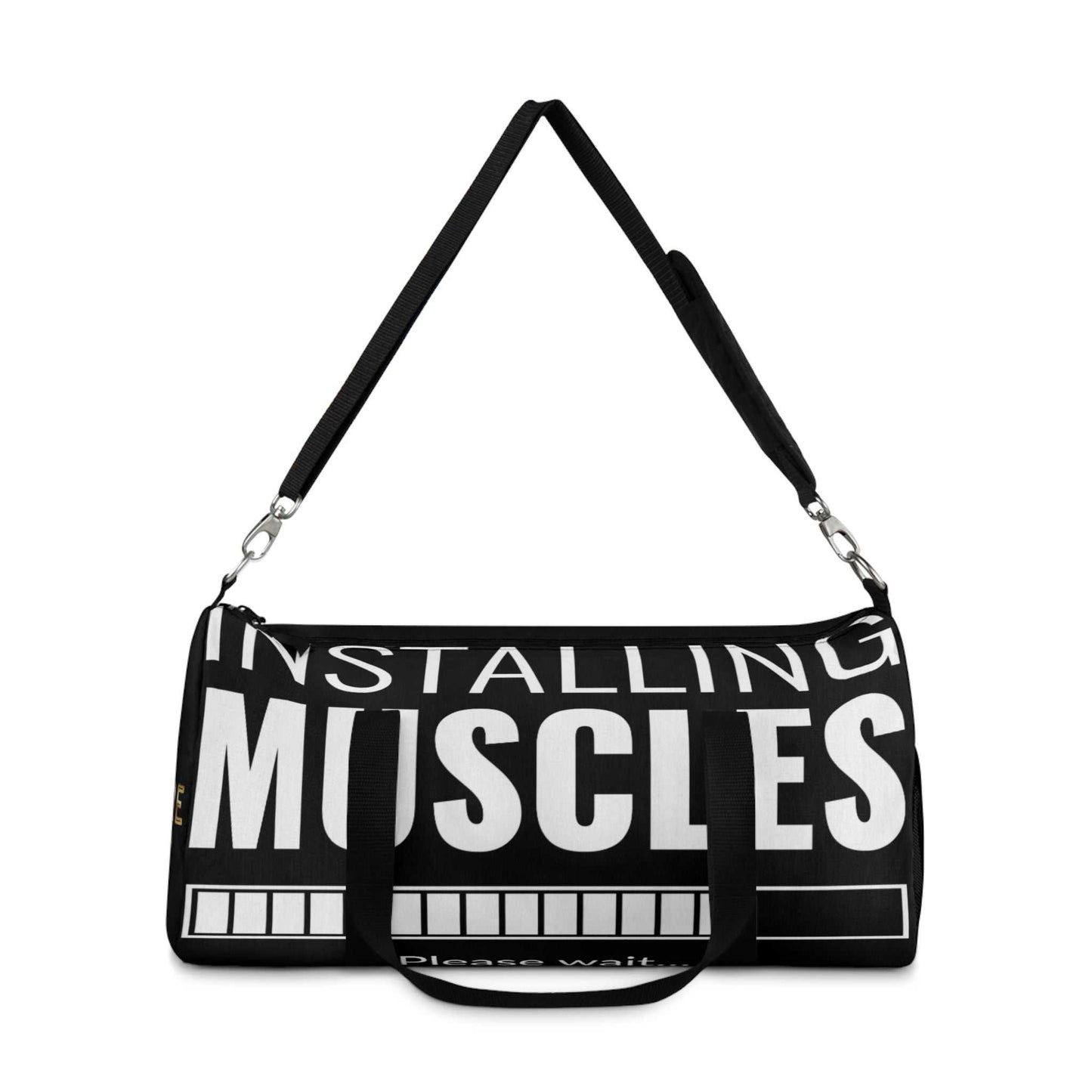 Motivational Duffel Bag - 'Installing Muscles' Gym Bag for Fitness Enthusiasts