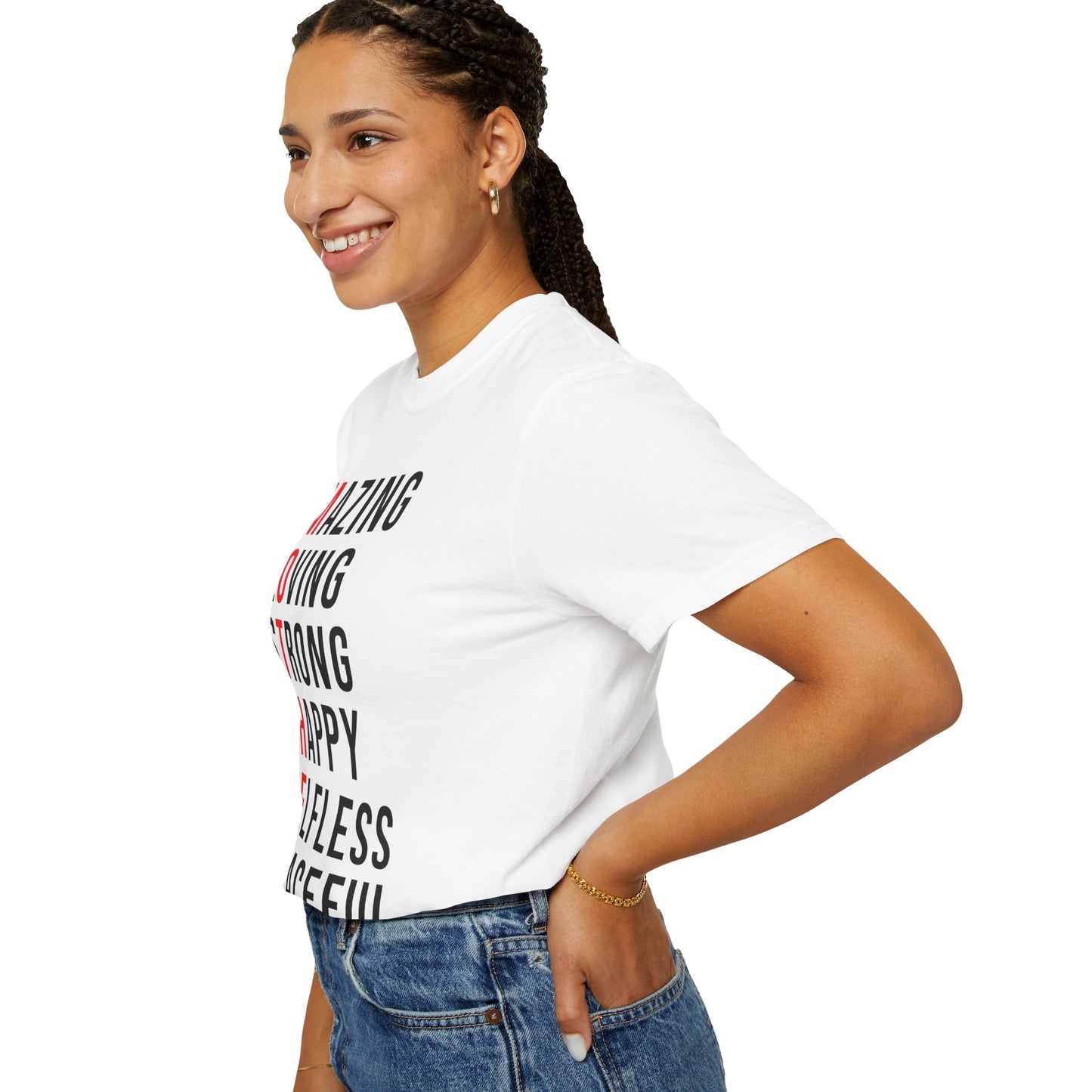 Kleidungsstückgefärbtes Unisex-T-Shirt 