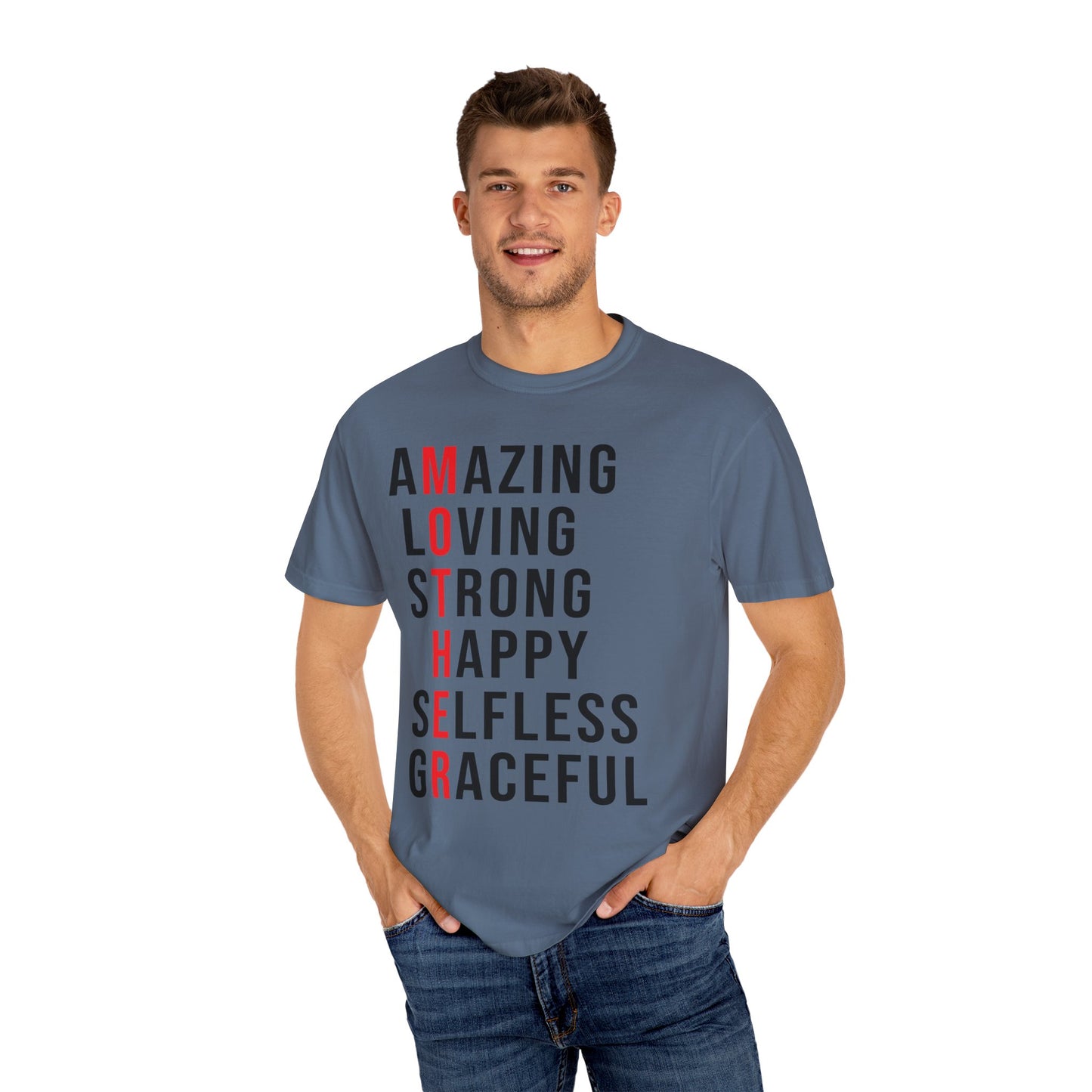 Kleidungsstückgefärbtes Unisex-T-Shirt 