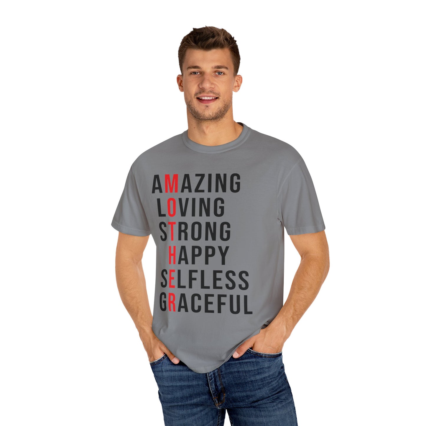 Kleidungsstückgefärbtes Unisex-T-Shirt 